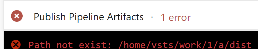 pipeline error about a path not existing