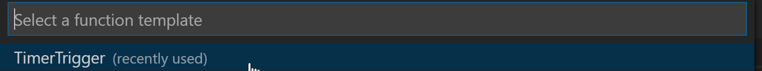 Selecting timer trigger