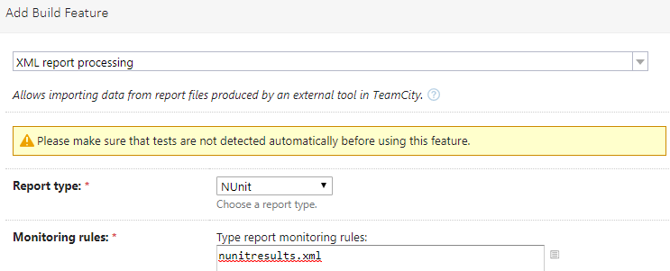 XML report processing options